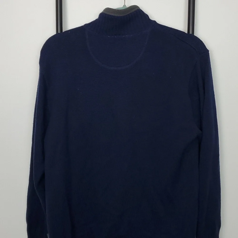 The North Face A5 Series Men's Knit Blue 3/4 Zipper Sweater Pullover Size M